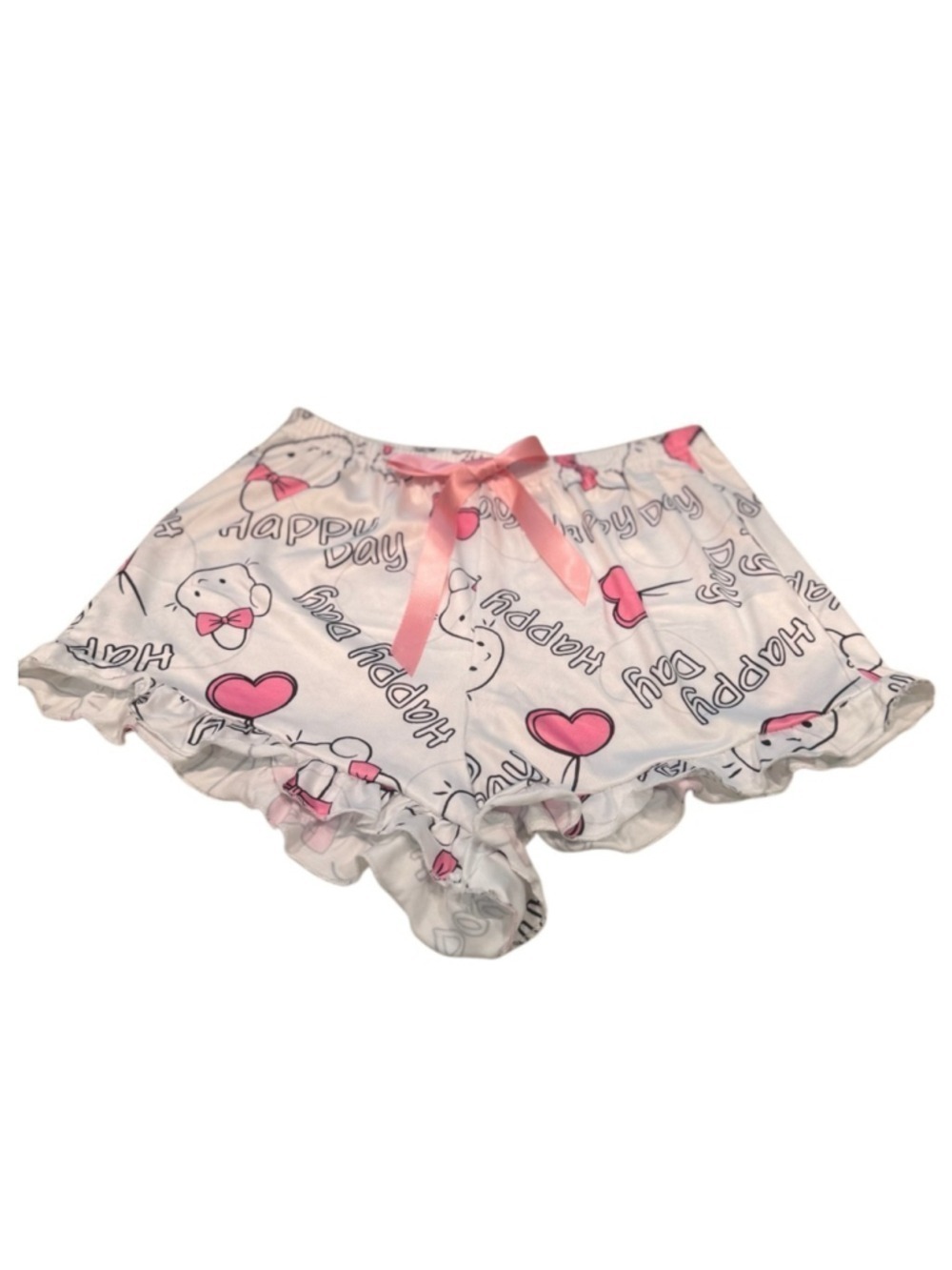 Hello Kitty White Pink Pajama Shorts